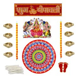 DEVKI Messing Diya dekorative kleine Öllampe indische Deepam Kerala Puja Lampe Laxmi Pooja Ghee Lampe Teelichthalter religiöse Dekoration Diwali Geschenk gratis 50 Baumwolldochte