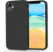 AK Kompatibel mit iPhone 11 Hülle Silikon Handyhülle mit Microfiber Stoßfeste Schutzhülle Hülle für iPhone 11 6,1'' (Schwarz)