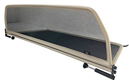 PureWind Windschott kompatibel mit VW EOS Baujahr 2006-2016 (Beige) – Windschott Universal mit Schnellverschluss ohne Tasche