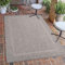 Carpetsale24 Outdoor Teppich Wetterfest 200x300 (200 x 290 cm) Sisal Optik Grau - Teppich Waschbar, Wasserfest, Pflegeleicht, Flachgewebe - Ideal für Balkon, Garten, Terrasse und als Küchenteppich