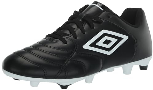 Umbro Classico XI FG, Tacos de fútbol Hombre, Negro Blanco, 40 EU