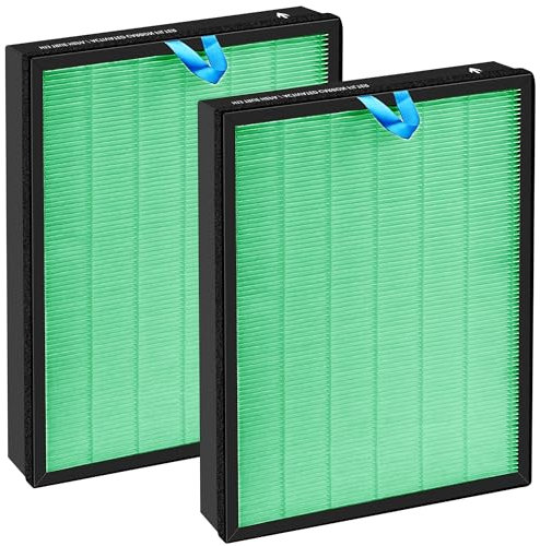 Vital 200S Toxin Absorber Replacement Filter for LEVOIT Vital 200S Air Purifiers, 3-Stage Filtration with High-Efficiency Activated Carbon Filter, Replaces Vital 200S-RF-TX, 2 Pack, Green