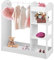 Maxmass Wooden Kids Wardrobe, Children Dress Up Storage with Mirror, Clothes Rail and Shelves, Toddler Pretend Storage Closet for Kindergarten, Nursery, Bedroom (White)