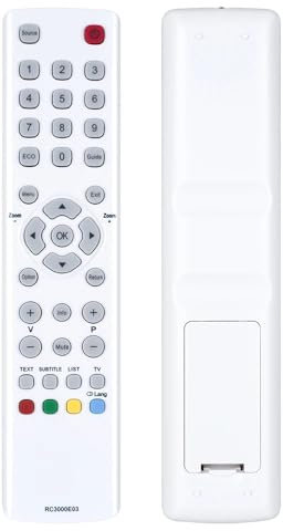 GOUYESHO RC3000E03 Télécommande de Rechange pour TCL Thomson TV Compatible avec RC3000N02 F40S3804 RC3000E03