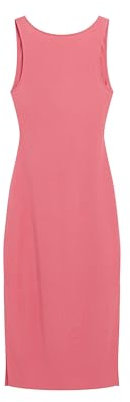 Superdry Damen Twist Back Midikleid Kleid, Rosa (Desert Rose Pink), 36