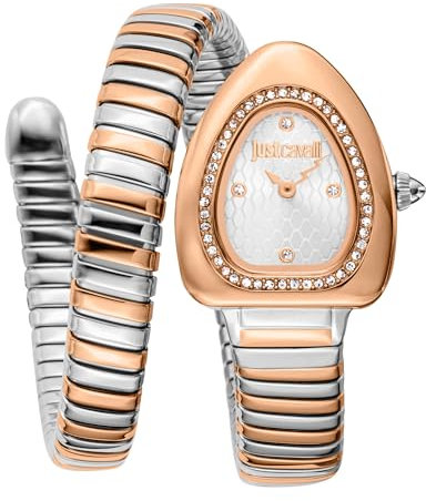 Just Cavalli Femmes Analogique Quartz Montre Avec Bracelet en Acier Inoxydable JC1L249M0065