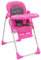 Gecheer Baby-Hochstuhl Rosa und Grau