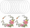 Metallringe zum Basteln 10cm,10 Stück Metallringe,Handwerkliche Metallring,Deko Ringe zum Aufhängen,Silber Traumfänger Ringe Metall,Drahtringe zum Basteln Deko Ringe für DIY Floral Hoop,Hochzeitskranz