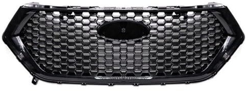 YPJHMXQXQ Kühlergrill Front Grill Für Ford Edge 2015 2016 2017 2018 2019 Black, Verschleißfest wetterfest und langlebig Sport Stil Autoersatzteile Dauerhaft Grill