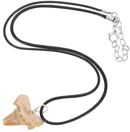 KITANDOVE Haifischzahn Herren Dekorativer Haizahn Schmuck Für Outdoor-aktivitäten Mit Lederband