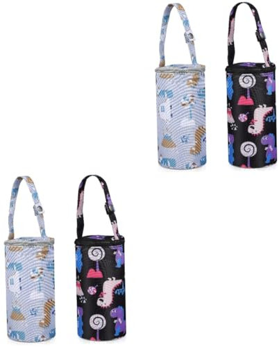 ibasenice 2sets Insulated Bottle Bag Feeder Bottle Warmer Travel Milk Holder Thermal Bag 2pcs*2