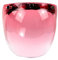 Windschutz UV Schutz Ersatz Visier 3-Snaps Visier UN&IVE&RSAL für Open Face Motorrad Helm Wind Schild Up Down(Pink)