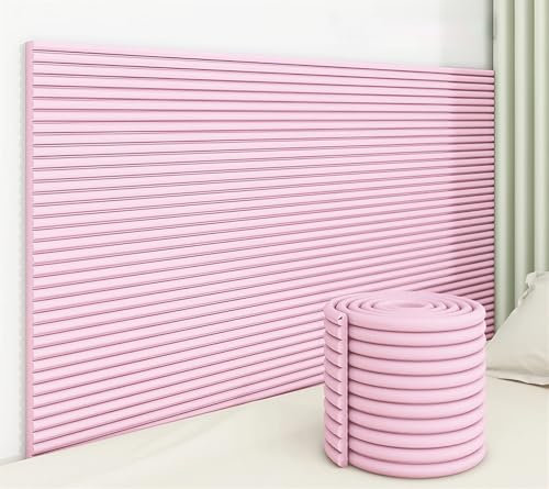 3d Stoßschutz Für Tisch Und Möbel Kanten, Selbstklebend Schaumstoff Kantenschutz, Anti-Kollision Gepolstert Wandpolster Kopfteil, Für Schlafzimmer, Wohnzimmer, Garage, Balkon, Tisch, Ecke(Pink,200cmx2