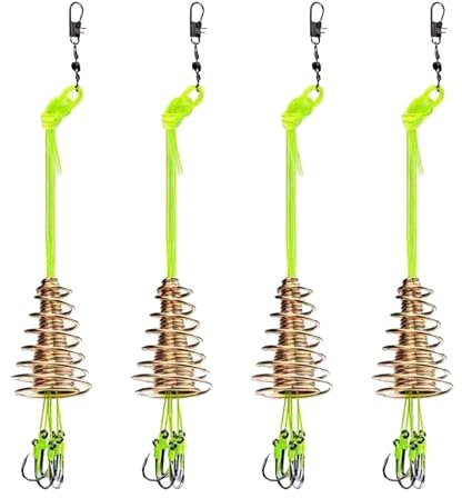 Angelausrüstungsset, Angelausrüstungsset | Die Angebote für Antihanging Bottom Hook Lure Bait | Anti-Wicklungs-Feder-Angelhaken, drehbare Bleigewichte p