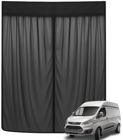 RASHION Moskitonetz Kompatibel mit Ford Transit Custom Hochdach (H2) für Schiebetür, Insektennetz Magnetisch Fliegengitter, Seitentür Schattennetz für Camping