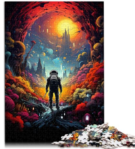 Jigsaw Puzzles 1000 Piece for Adults space astronauts Fun Games Brain intelligence challenge addictive toys 19.7 in x29.5 in for teenager Age 14 Up