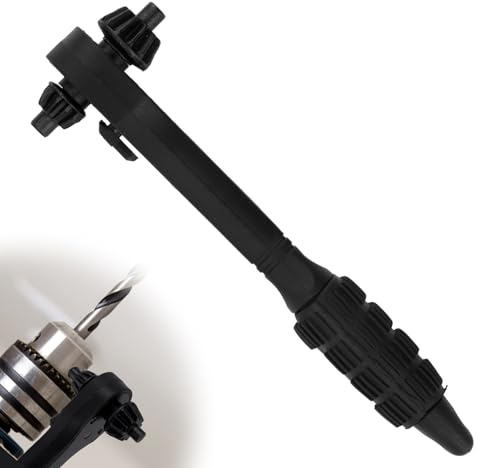 BOXOB Clé à Cliquet 2 en 1 Mandrin de Perceuse, Clé à Double Tête Outil de Remplacement Universel pour Perceuses Électriques et Plupart des Outils Électriques