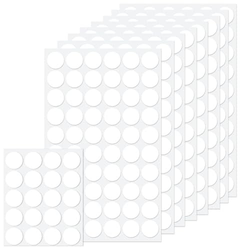 500 Stück doppelseitige klebepunkte transparente für Poster Ballon Papier | 20 mm x 0,5 mm Runde Aufkleber Selbstklebende Abnehmbare Keine Spuren, Wasserdichte Punktaufkleber