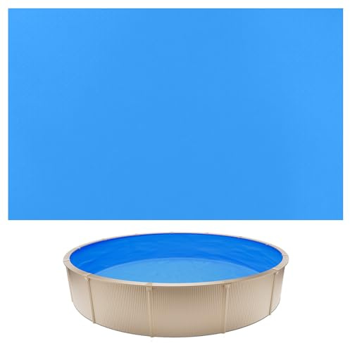 VEVOR Revestimiento para Piscina PVC, Liner para Piscinas Elevadas de Grosor mm, Altura de Pared, Resistente al Desgarro, Frío y Sol para Exterior y Jardín (Redondas 350,5 cm Altura de Pared 120 cm)