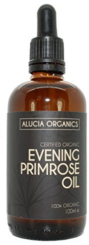 ALUCIA ORGANICS Certifierad organisk nattljusolja 100ml - ren, naturlig, kallpressad, certifierad organisk, vegan, grymhetsfri, för hud, ansikte, kropp, hår, massage