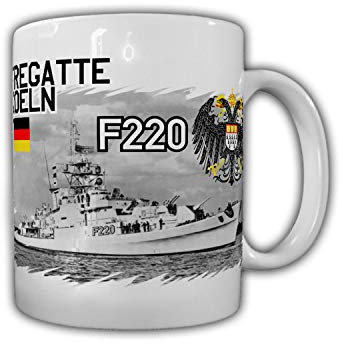 Copytec Fregatte Köln F220 Marine Bundeswehr Schiff Köln-Klasse - Tasse 0,33l #26763