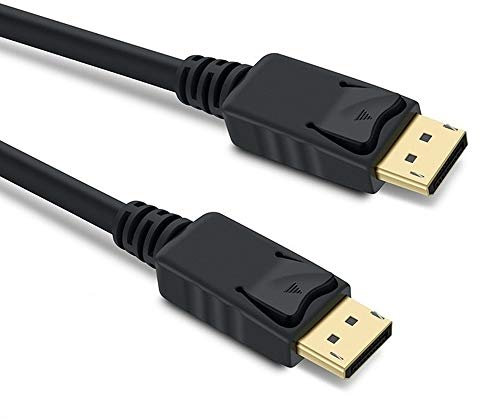 PremiumCord 8K DisplayPort 1.4 Kabel M/M 1 m, 32,4Gbps, Video 8K@30Hz, 5K@60Hz, 4K@120Hz 2160p, HDCP 2.2, Vergoldete Anschlüsse, Schwarz