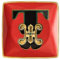 Versace by Rosenthal - Schale, Teller, Schälchen - Holiday Alphabet - T - 12 x 12 cm - Porzellan