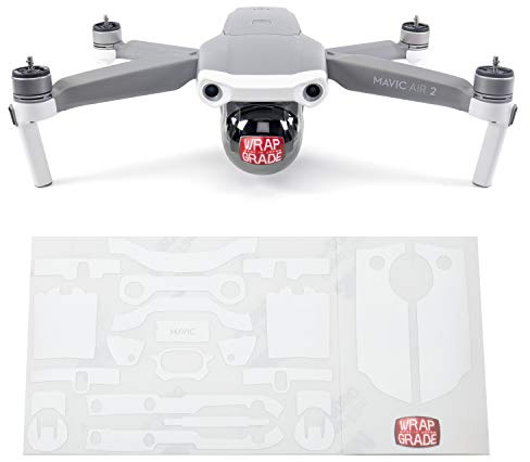 Wrapgrade Skin kompatibel mit DJI Mavic Air 2 | Accent Color A (Racing White)