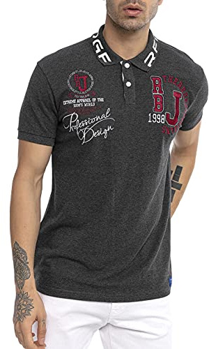 Redbridge Herren Poloshirt Kurzarm Sportlich Elegantes Freizeithemd