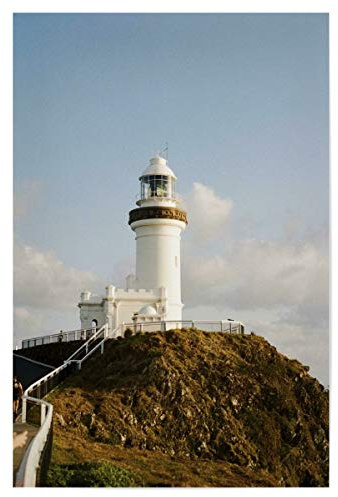 artboxONE Poster 75x50 cm Städte Byron Bay Lighthouse I - Bild Lighthouse Brandung Byron Bay
