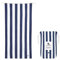Dock & Bay Strandhandtuch - Schnell trocknende Mikrofaser, ohne Sand - Kompakt, Leicht - 100% recycelt - Inklusive Beutel - Cabana - Whitsunday Blue, Medium (130x70cm, 51x28)