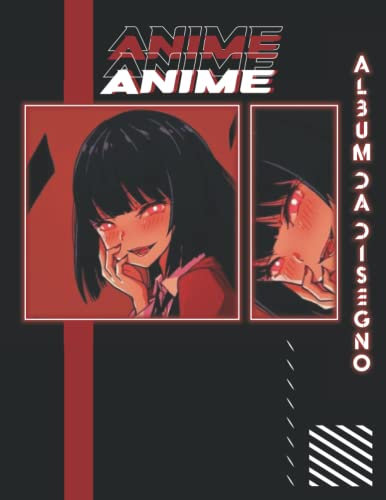 Album Da Disegno Anime: Blocco Per Schizzi Anime, Scarabocchi, Libro Con Pagine Bianche ( Vol 26 )