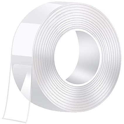 Doppelseitiges Klebeband Extra Stark, Transparentes Waschbares Nano-Klebeband, Wiederverwendbares, Ablösbar, Spurlos, Rutschfestes Multifunktions-Doppelklebeband (6M * 2CM * 2MM)