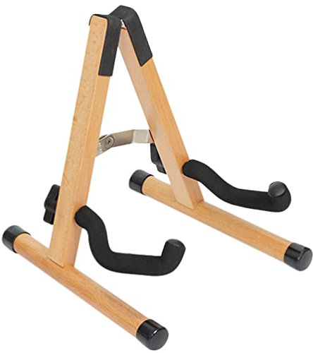 HEALLILY Ukulele Stand Holz Violinständer mit Bogenhalter Holzständer für Mini Small Gitarren Banjo Und Mandoline