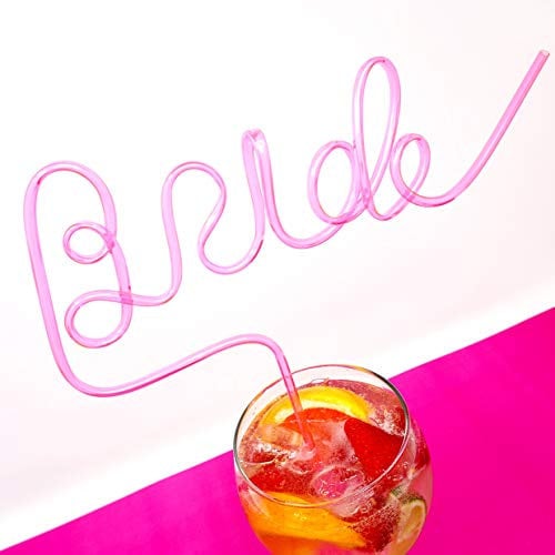 Pink Hen Party Bride Reusable Straw ~ Re-usable Pink Bride Straw ~ Bride To Be Drinking Straw ~ Hen Do Party Straws ~ Bride Gift ~ Hen Party Accessories