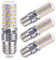 DiCUNO Ampoule LED E27, 10W ampoule maïs LED équivalent 130W lampe halogène, Blanc chaud 2700K, 1200LM, Non-dimmable, Gros culot à vis E27 maïs, Lot de 4