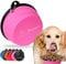 PETSATION – Gamelle pour Chien Pliable [L'Original] – Bol de Voyage, écuelle, Abreuvoir pour Chien – idéal pour Les Voyages, promenades et Le Quotidien – Léger, Compact (Rose, 2 x 1000 ML)