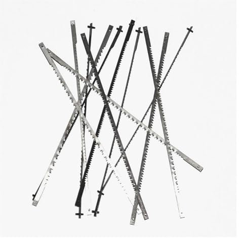 SEIDER 12pc Pinned Scroll Saw Blades Woodworking Power Tools Accessories 127mm Black