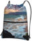 AABSTBFM Klassischer, grüner gestreifter Outdoor-Rucksack mit Kordelzug – langlebiger und leichter Rucksack für Sport, Fitnessstudio, Reisen, Einkaufen, Schule und mehr, Strand Maui Hawaii