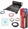 140w/m² Pre-attached Wire Heating Film and Wifi Thermostat Kits Flush Mount Boxes, Corrugated Pipe And 3metre TemperatureSensor (3m² film and wifi thermostat)