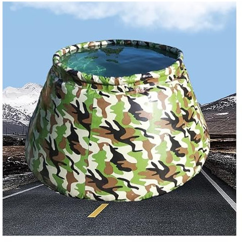 Contenedor de agua 400/1000/2000L,Vejija de almacenamiento de agua plegable,Tanques de vejiga de agua plegables con grifo,Bolsa de agua de lluvia flexible for agua de emergencia al aire libre ( Color