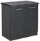 Vicco mobile lavello cucina R-line, Calcestruzzo nero/Antracite, 80 cm PL Antracite