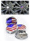 ontto 4 Stück Nabendeckel Universal Radnabenkappen ABS Radnabenabdeckung Amerikanische Flagge Felgenkappen Ersetzen Passt für BMW 1er 3er 4er 5er 6er 7er X1 X2 X3 X4 X5 X7 Z4 (OD 68mm ID 65mm) Silber