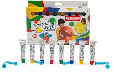 Giochi Preziosi Crystal Ball – Packung mit 8 magischen Blasen, kreatives Spielzeug für Kinder, hinterlässt Keine Flecken, geeignet zum Spielen zu Hause, für Kinder ab 5 Jahren