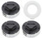 ACCYPRO Lot de 3 bobines de débroussailleuse C3-2 avec couvercle de base pour Stihl FSA 57 FSE 52 Weed Eater String