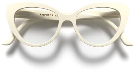 LONDON MOLE® Empress Lesebrille | Auffällige Cat-Eye-Lesebrille | Damen | Gummiertes Finish | Federgelenke