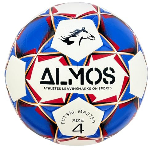 Almos Futsal Master Soccer Ball – For Club, Training, Match Performance, Indoor & Outdoor Soccer, Suitable for Grass & Astro | 32 Panel, Thread Wound Rubber | Size 4 for Youth & Adult Soccer Players |