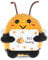 SNONESIY Bee Happy Biene,Biene Kuscheltier,Biene Stofftier,Bee Happy,Pocket Hug Biene Glücksbringer Geschenke Mit Karten Können für Familie,Freunde und Klassenkameraden