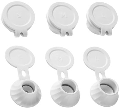 Upside Down Bottle Cap - 6pcs Leak-Proof Inverted Bottle Lid, Easy Emptying Dispenser | Cap For Shampoo, Shower Gel, Condiments, Kitchen & Bathroom Storage