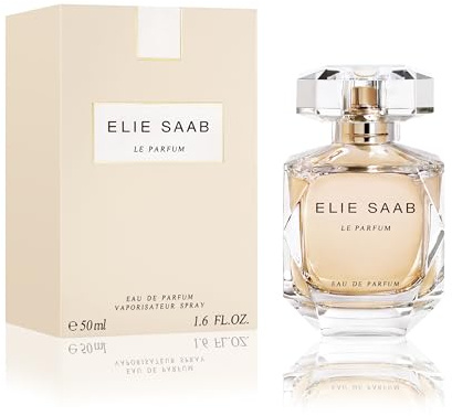 Elie Saab Le Parfum 50 ml, Eau de Parfum für Damen | Blumiger Chypre-Duft, Strahlende Noten von Orangenblüte, Jasmin, Rosenhonig und Patschuli, Transparenter Glasflakon